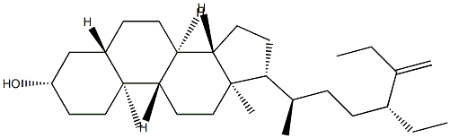 25-Ethyl-27-nor-5α-stigmast-25-en-3β-ol 구조식 이미지