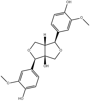 8-Hydroxypinoresinol 구조식 이미지