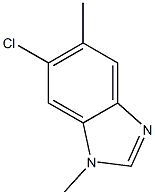 1H-Benzimidazole,6-chloro-1,5-dimethyl-(9CI) 구조식 이미지