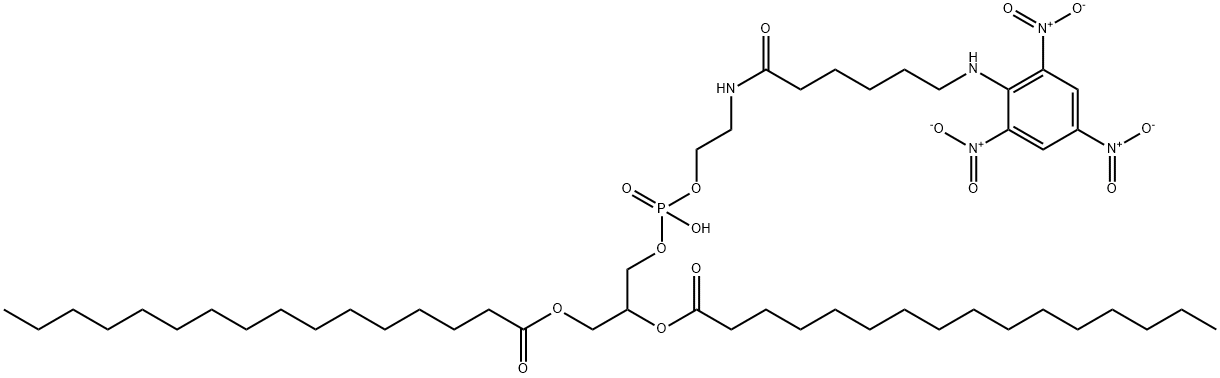 N-(2,4,6-trinitrophenyl-6-N-aminocaproyl)-1,2-dipalmitoylphosphatidylethanolamine 구조식 이미지