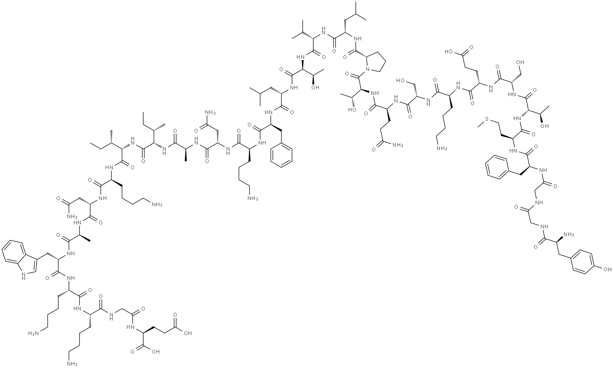 beta-endorphin, Trp(27) Structure