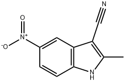 1H-Indole-3-carbonitrile,2-methyl-5-nitro-(9CI) Structure