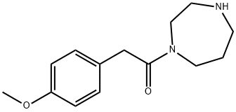 1-(1,4-diazepan-1-yl)-2-(4-methoxyphenyl)ethan-1-one 구조식 이미지