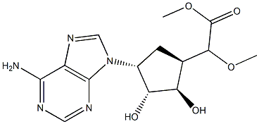 cyclaradine-5'-methoxyacetate 구조식 이미지