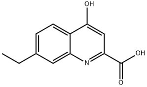 2-Quinolinecarboxylicacid,7-ethyl-4-hydroxy-(9CI) Structure