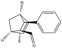 Bicyclo[2.2.1]hept-5-ene-2-carboxaldehyde, 2-methyl-3-phenyl-, (1R,2S,3S,4S)-rel- (9CI) 구조식 이미지