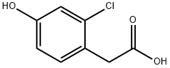2-CHLORO-4-HYDROXYPHENYLACETIC ACID Structure