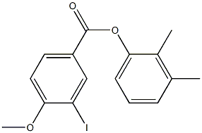 2,3-dimethylphenyl 3-iodo-4-methoxybenzoate Structure