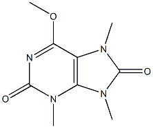 2H-Purine-2,8(3H)-dione,7,9-dihydro-6-methoxy-3,7,9-trimethyl-(9CI) 구조식 이미지