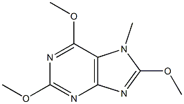 7H-Purine,2,6,8-trimethoxy-7-methyl-(9CI) Structure