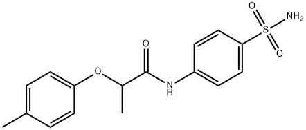 N-[4-(aminosulfonyl)phenyl]-2-(4-methylphenoxy)propanamide 구조식 이미지