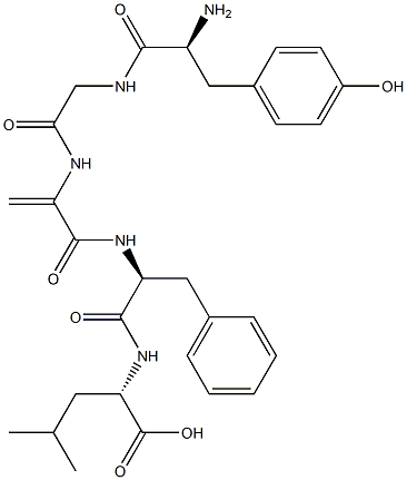 enkephalin, dehydro-Ala(3)- 구조식 이미지