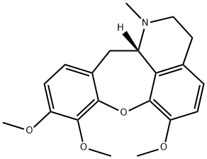 [12aS,(+)]-1,2,3,12aβ-Tetrahydro-1-methyl-6,8,9-trimethoxy-12H-[1]benzoxepino[2,3,4-ij]isoquinoline 구조식 이미지