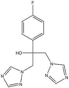 FLUCONAZOLE RELATED COMPOUND B (10 MG) (2-(4-FLUOROPHENYL)-1,3-BIS(1 H-1,2,4-TRIAZOL-1 -YL)-PROPAN-2-OL) 구조식 이미지