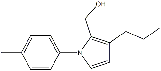 1H-Pyrrole-2-methanol,1-(4-methylphenyl)-3-propyl-(9CI) 구조식 이미지