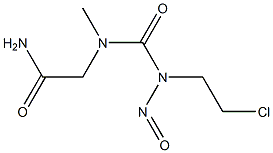 Sarcosinamide chloroethylnitrosourea Structure