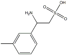 Benzeneethanesulfonic acid, ba-amino-3-methyl- (9CI) Structure