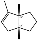 Pentalene, 1,2,3,3a,6,6a-hexahydro-3a,4,6a-trimethyl-, (3aR,6aR)-rel- (9CI) 구조식 이미지