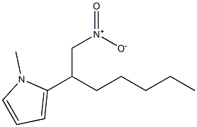 1H-Pyrrole,1-methyl-2-[1-(nitromethyl)hexyl]-(9CI) Structure