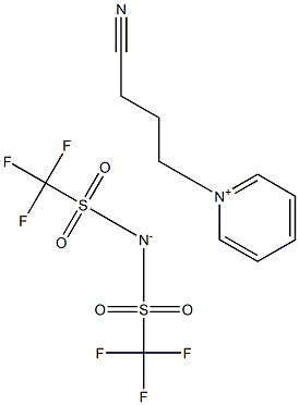 1-(3-Cyanopropyl)pyridinium  bis(trifluoromethylsulfonyl)imide Structure