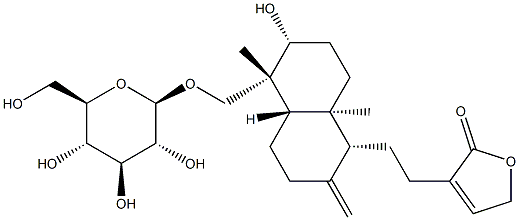 14-deoxyandrographoside Structure