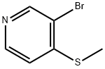 3-bromo-4-methylthio-pyridine 구조식 이미지