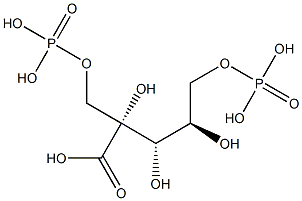 4-카르복시라비니톨1,5-비포스페이트 구조식 이미지