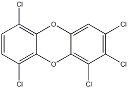 1,2,3,6,9-pentachlorooxanthrene Structure