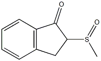 1H-Inden-1-one,2,3-dihydro-2-(methylsulfinyl)-(9CI) 구조식 이미지