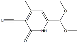 3-Pyridinecarbonitrile,6-(dimethoxymethyl)-1,2-dihydro-4-methyl-2-oxo-(9CI) Structure