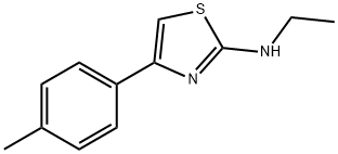 2-Thiazolamine,N-ethyl-4-(4-methylphenyl)-(9CI) Structure