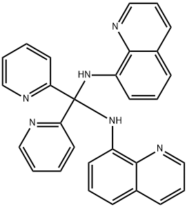 di(2-pyridyl)-N,N-di((8-quinolyl)amino)methane Structure