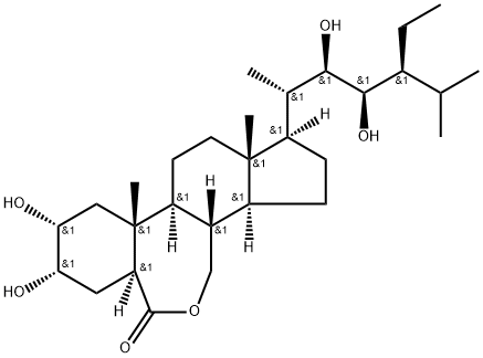 (22R,23R)-2A,3A,22,23-TETRAHYDROXY-24-ETHYL-BETA-HOMO-7-OXA-5A-CHOLESTAN-6-ONE Structure