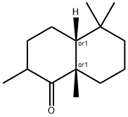 1(2H)-Naphthalenone,octahydro-2,5,5,8a-tetramethyl-,(4aR,8aS)-rel-(9CI) 구조식 이미지