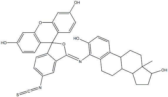 4-amino-N-fluorescein isothiocyanate-17-estradiol Structure