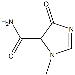 1H-Imidazole-5-carboxamide,4,5-dihydro-1-methyl-4-oxo-(9CI) 구조식 이미지