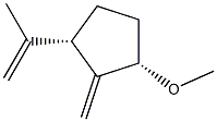 Cyclopentane, 1-methoxy-2-methylene-3-(1-methylethenyl)-, (1R,3R)-rel- (9CI) 구조식 이미지