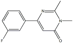 4(3H)-Pyrimidinone,6-(3-fluorophenyl)-2,3-dimethyl-(9CI) Structure