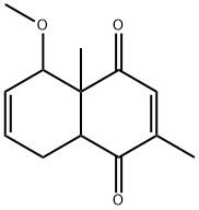 1,4-Naphthoquinone,4a,5,8,8a-tetrahydro-5-methoxy-2,4a-dimethyl-(5CI) Structure