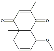 1,4-Naphthoquinone,4a,5,8,8a-tetrahydro-8-methoxy-2,4a-dimethyl-(5CI) 구조식 이미지