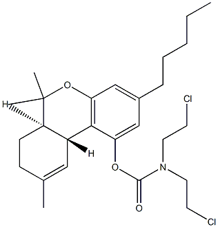 delta-9-tetrahydrocannabinol dichloroethyl carbamoyl ester 구조식 이미지