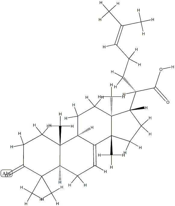 3-Oxotirucalla-7,24-dien-21-oic acid 구조식 이미지