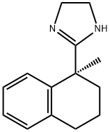 1H-Imidazole,4,5-dihydro-2-[(1S)-1,2,3,4-tetrahydro-1-methyl-1-naphthalenyl]-(9CI) 구조식 이미지