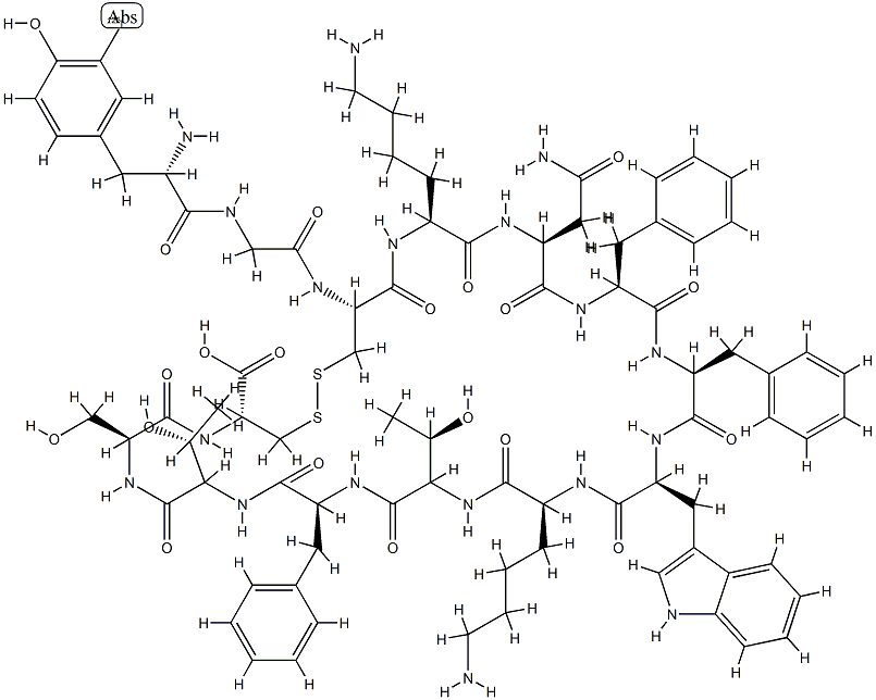 somatostatin, iodo-Tyr(1)- 구조식 이미지