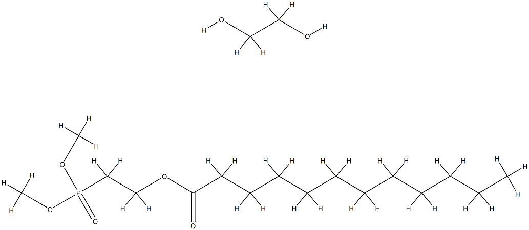 도데칸산,2-(디메톡시포스피닐)에틸에스테르,폴리에틸렌글리콜과의반응생성물 구조식 이미지
