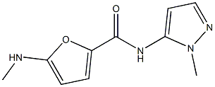 2-Furancarboxamide,5-(methylamino)-N-(1-methyl-1H-pyrazol-5-yl)-(9CI) 구조식 이미지