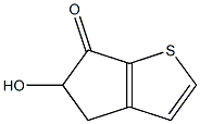 6H-Cyclopenta[b]thiophen-6-one,4,5-dihydro-5-hydroxy-(9CI) 구조식 이미지
