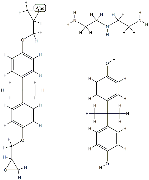 diglycidyl ether derivative/ diethylenetriamine adduct Structure