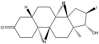 16-iodostanolone 구조식 이미지