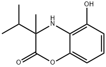 2H-?1,?4-?Benzoxazin-?2-?one, 3,?4-?dihydro-?5-?hydroxy-?3-?methyl-?3-?(1-?methylethyl)?- 구조식 이미지